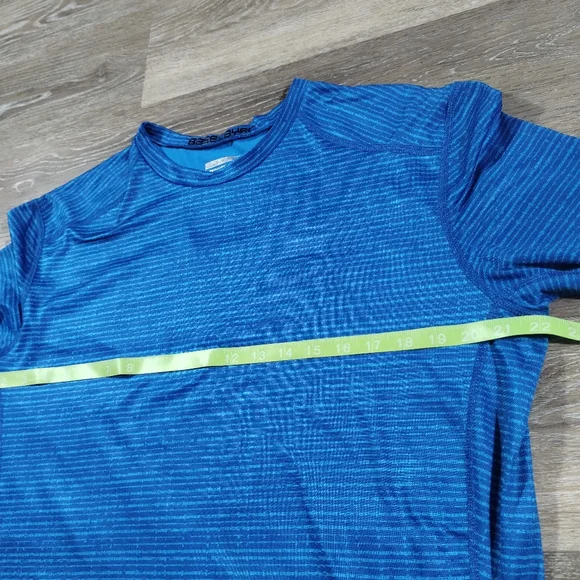 Base Layer 8 Performance Qwick-Dry Men XL Blue Long-Sleeve Fitness Shirt - Picture 12 of 14